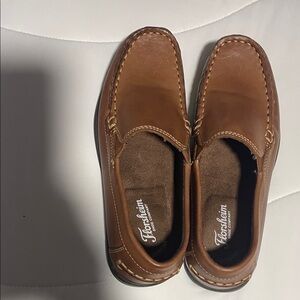 Florsheim Boy’s Tan Leather Slip-On Loafers